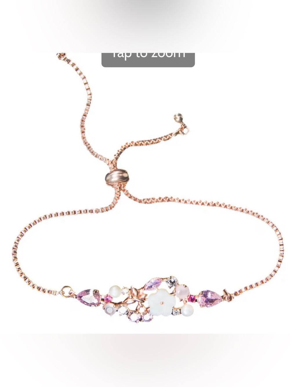 Amanda Blu rose gold and pink bracelet